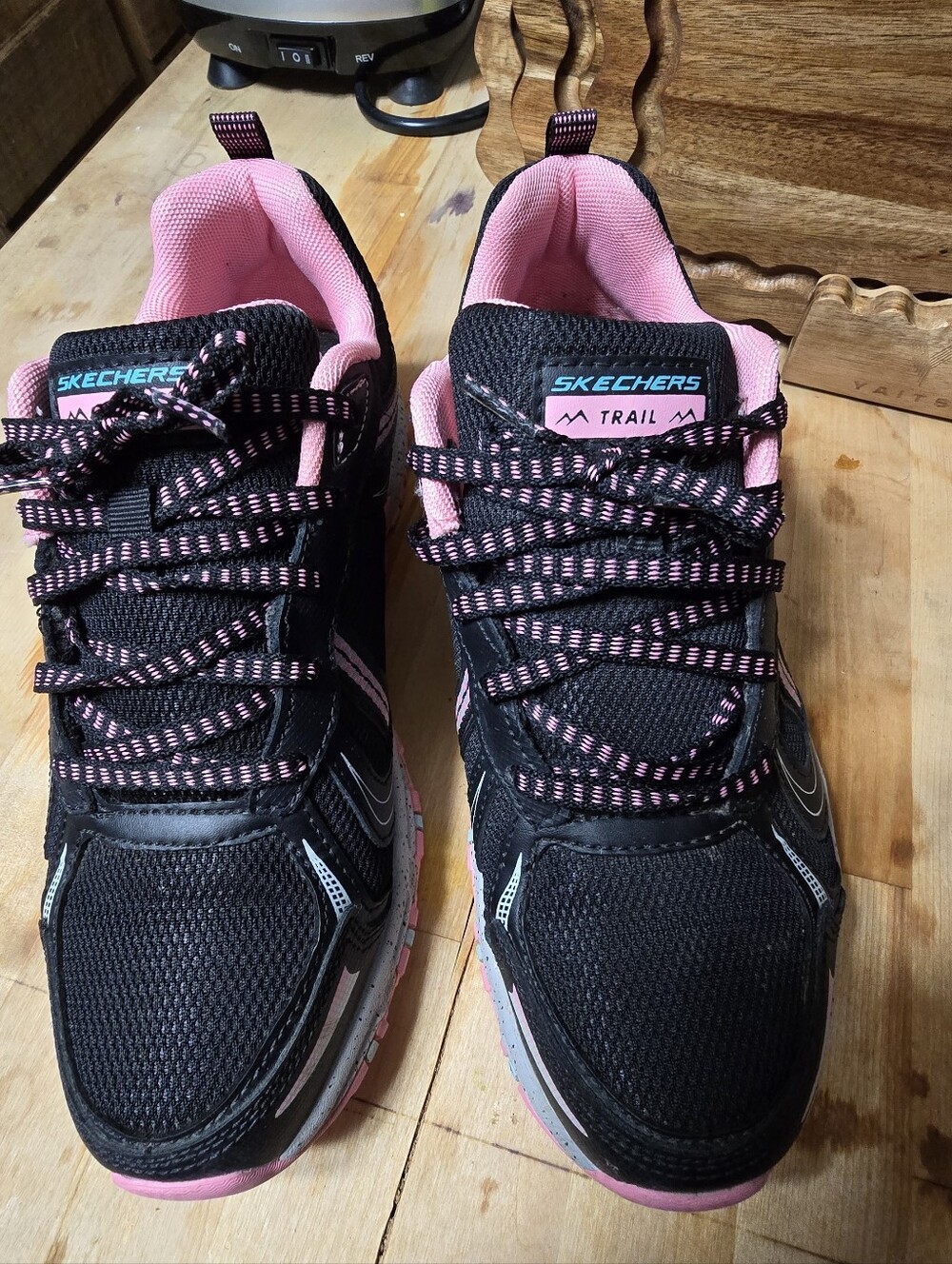 Skechers Women’s Black and Pink Trail Running Shoes